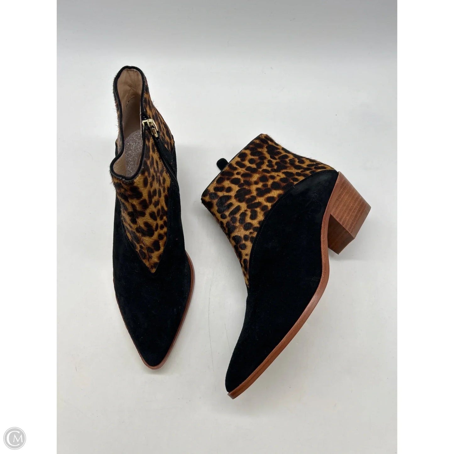 Boots Ankle Heels By Louise Et Cie In Animal Print, Size: 8.5