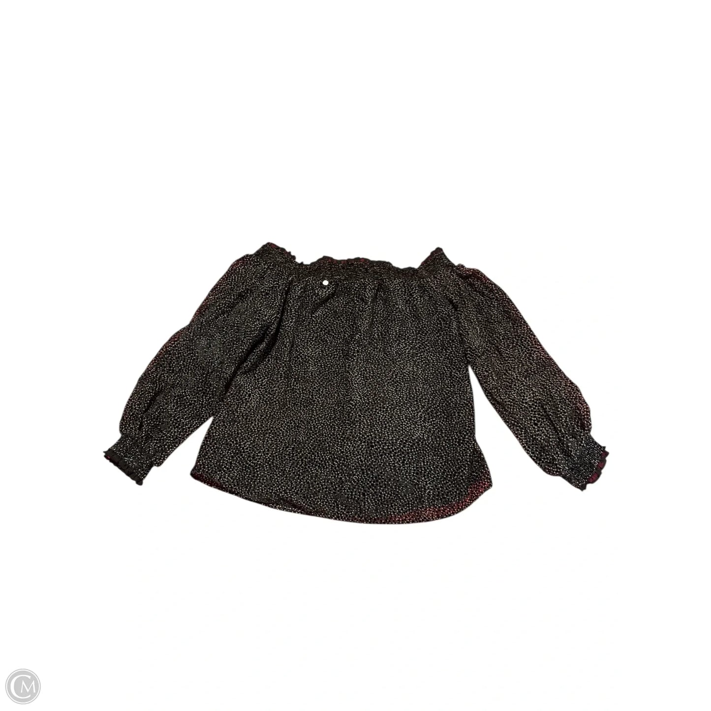 Top Long Sleeve By White House Black Market In Black, Size: M