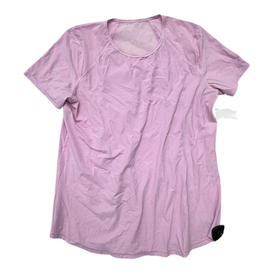 Athletic Top Ss By Lululemon In Pink