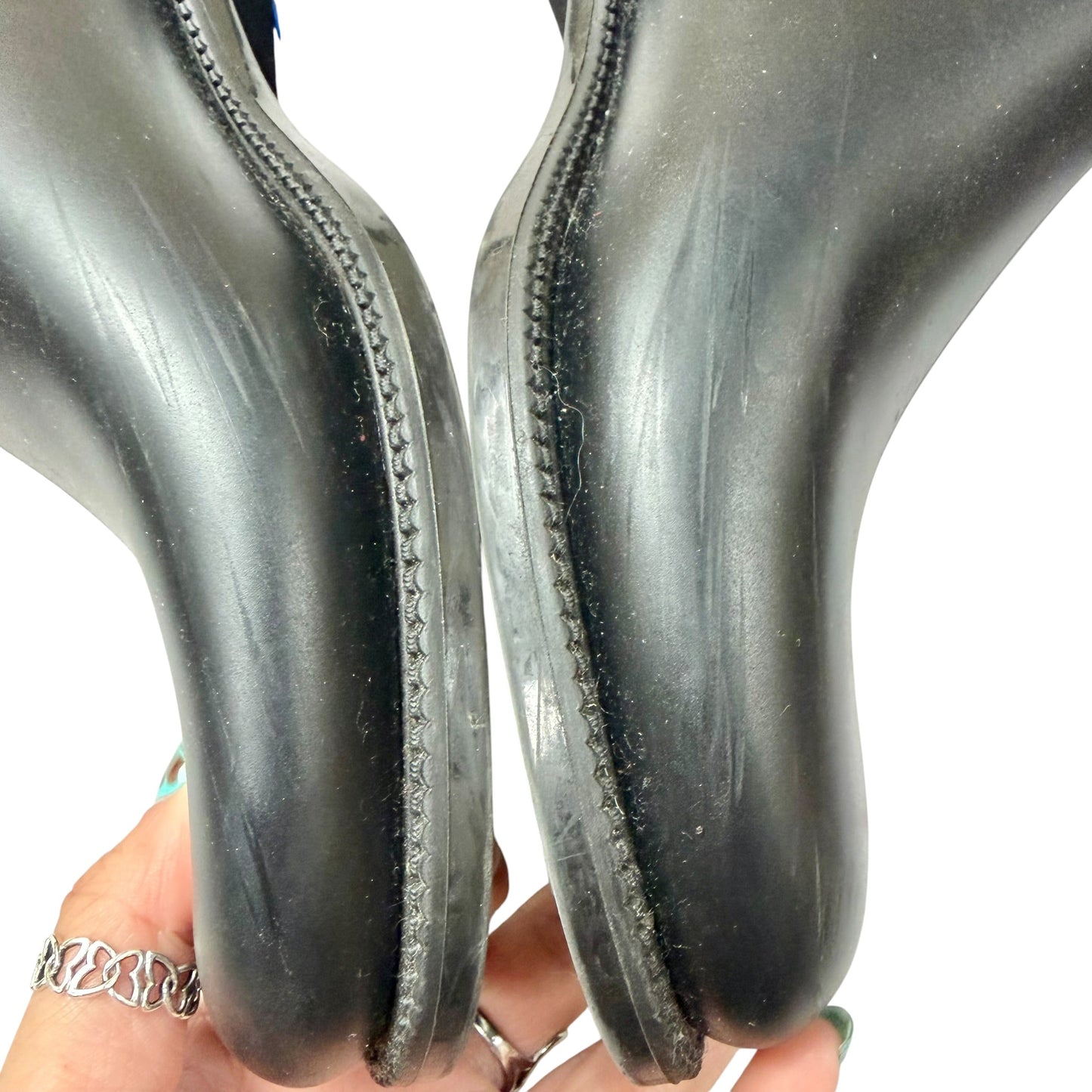Boots Luxury Designer By Givenchy In Black & Red, Size: 7.5