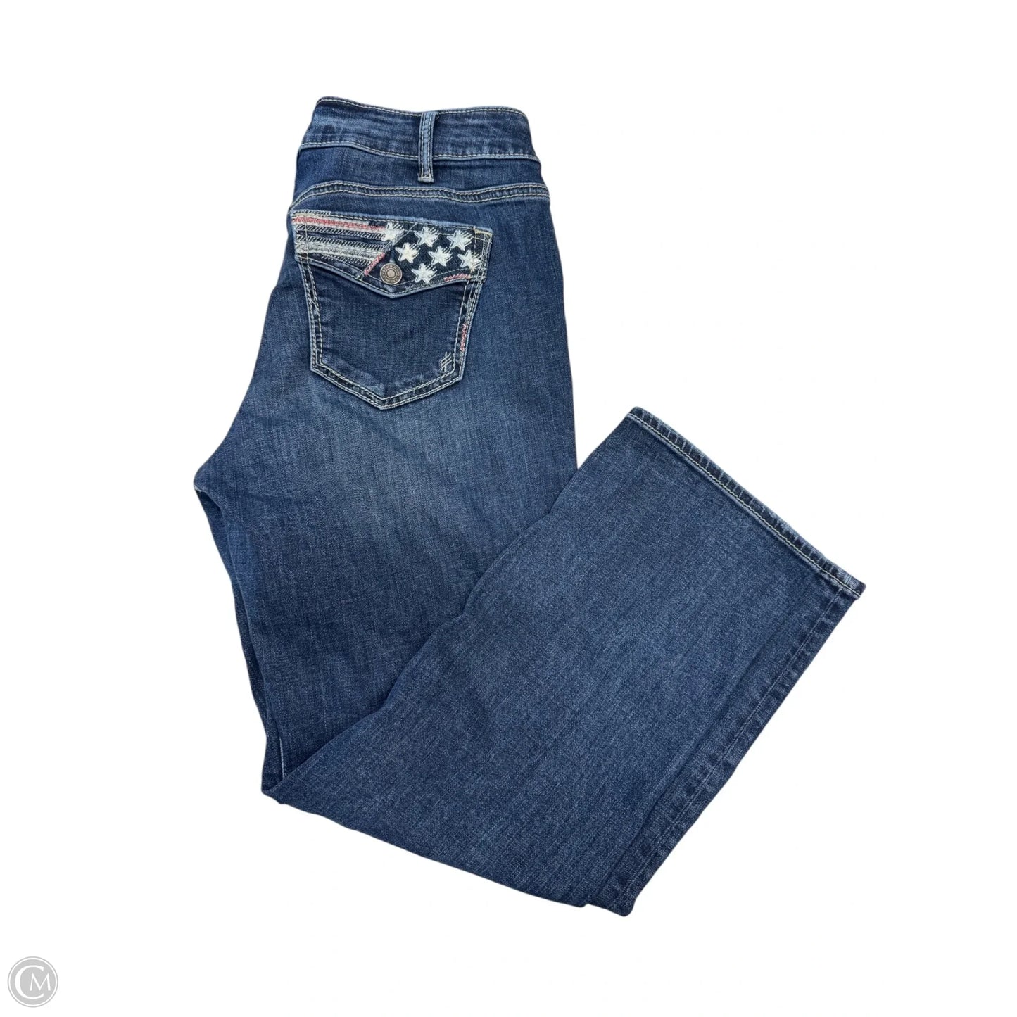Jeans Straight By Silver In Blue Denim, Size: 12