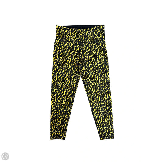 Athletic Capris By Sweaty Betty In Black & Yellow, Size: M