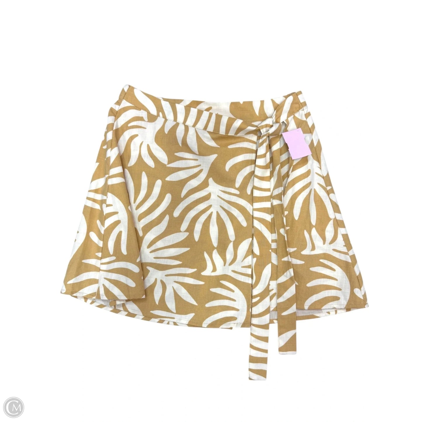 Skirt Mini & Short By A New Day In Tan & White, Size: Xs