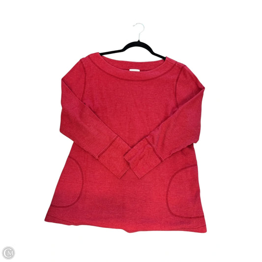 Top Long Sleeve By J. Jill In Red, Size: Xl