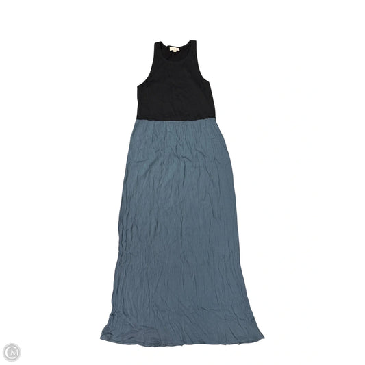 Dress Party Long By Loft In Black & Blue, Size: 6