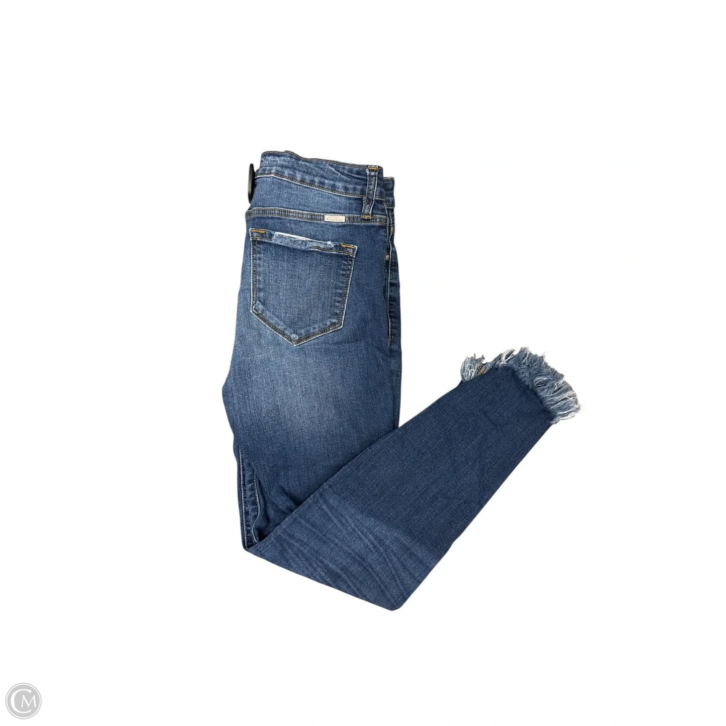 Jeans Cropped By Kancan In Blue Denim, Size: 6