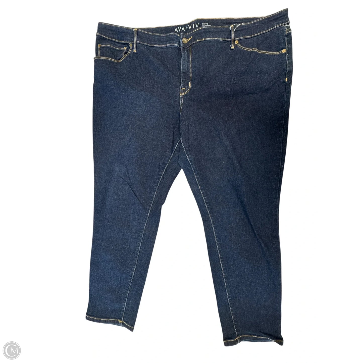 Jeans Skinny By Ava & Viv In Blue, Size: 24