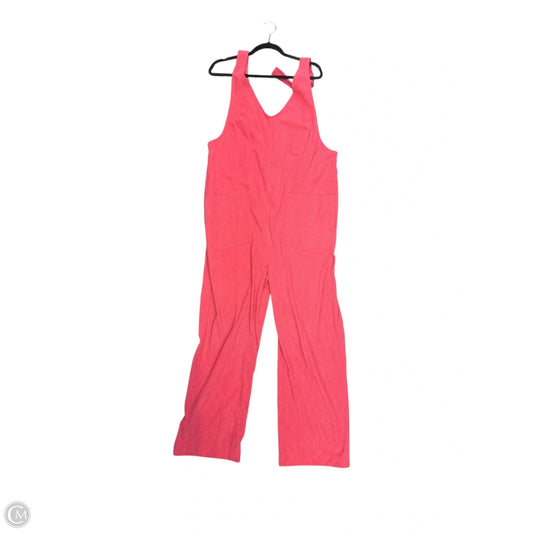 Overalls By Clothes Mentor In Pink, Size: L