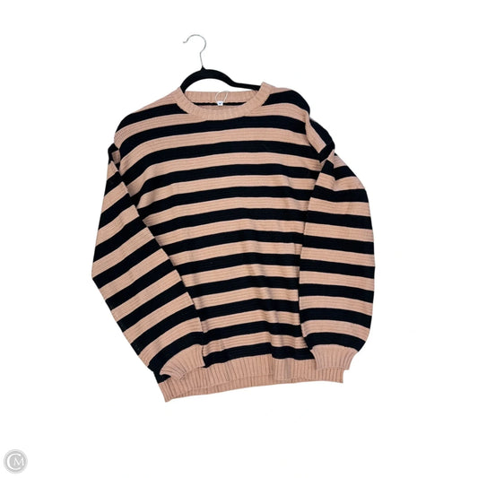 Sweater By Clothes Mentor In Black & Gold, Size: M