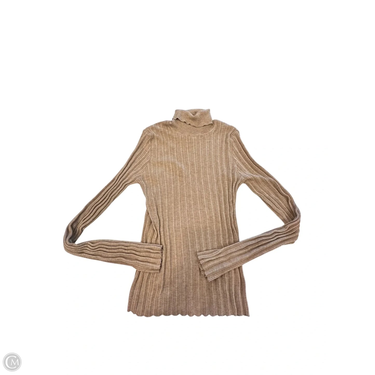 Top Long Sleeve By Asos In Tan, Size: L