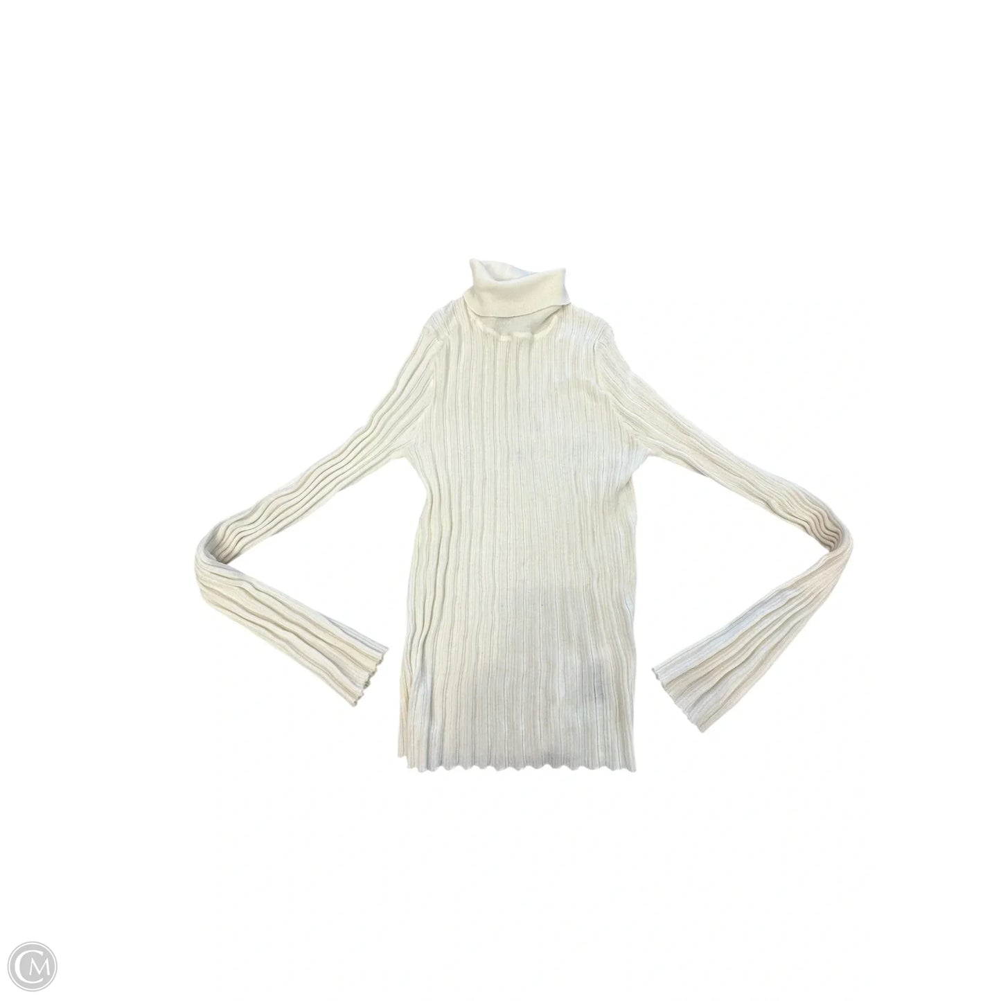 Top Long Sleeve By Asos In Cream, Size: L