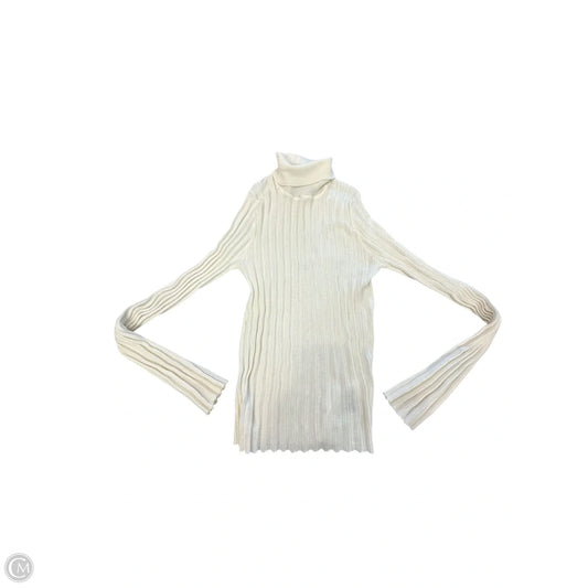Top Long Sleeve By Asos In Cream, Size: L