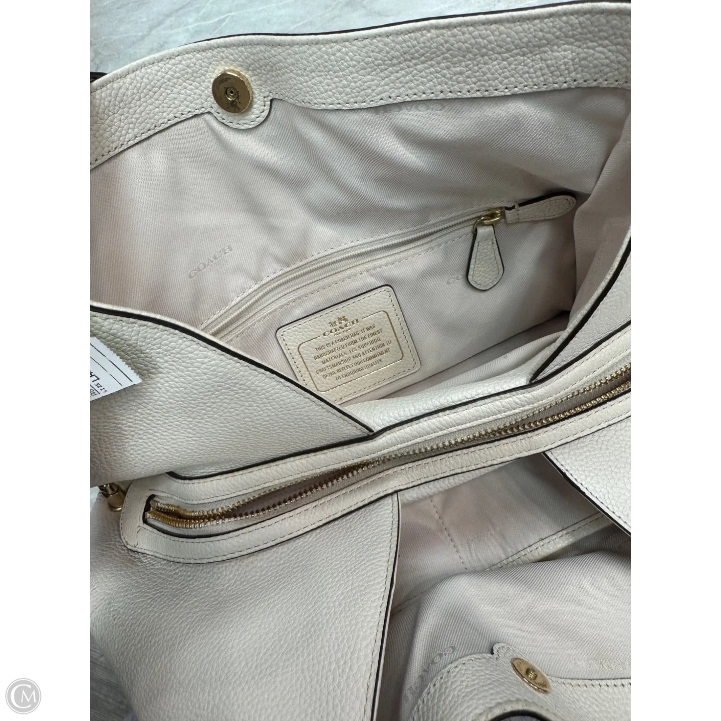 Handbag Designer By Coach, Size: Large