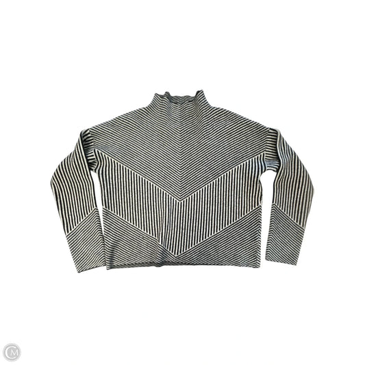 Sweater By Cynthia Rowley In Black & Grey, Size: L