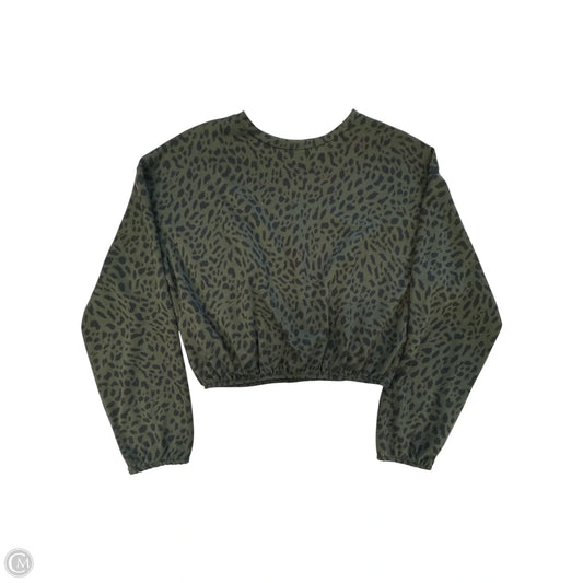Top Long Sleeve By Zara In Animal Print, Size: S