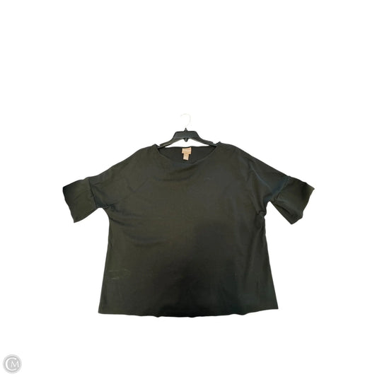 Top Short Sleeve By Chicos In Black, Size: Xl