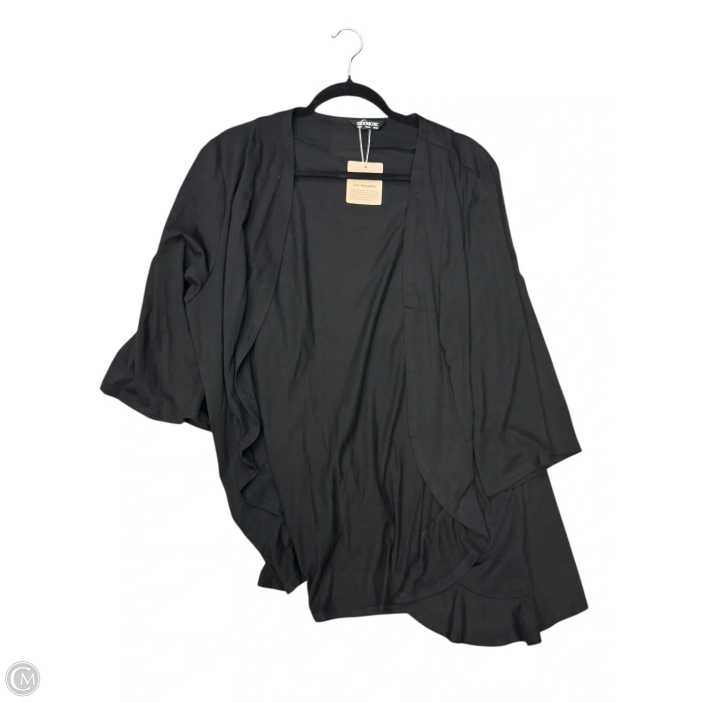 Cardigan By Bloomchic In Black, Size: 26