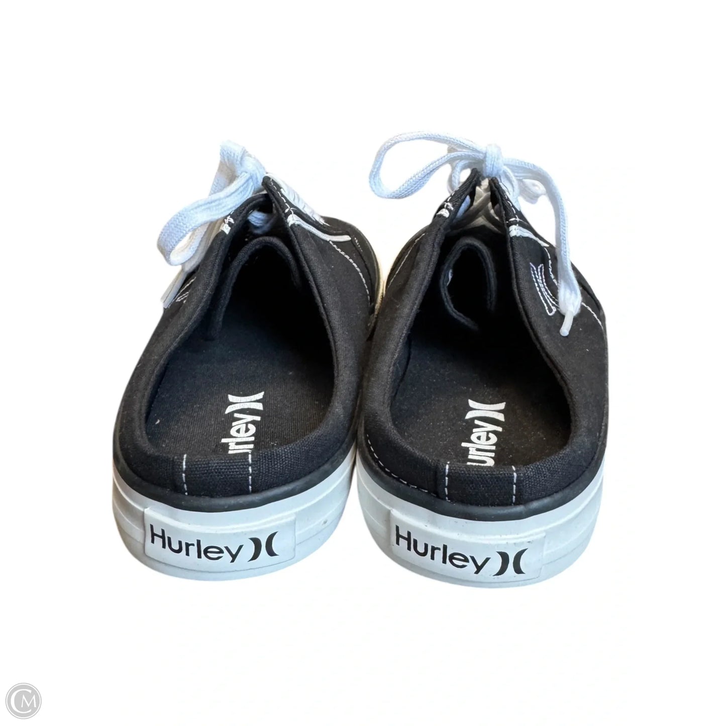 Shoes Flats By Hurley In Black & White, Size: 10
