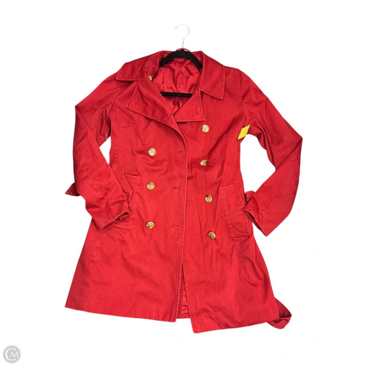 Coat Peacoat By Banana Republic In Red, Size: M