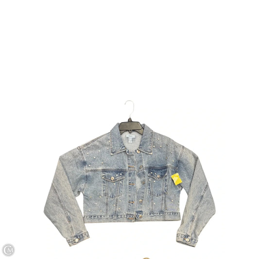 Jacket Denim By Forever 21 In Blue Denim, Size: M