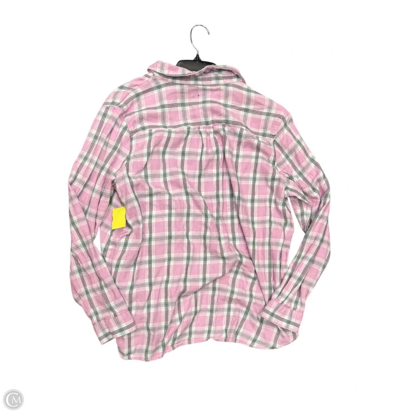 Blouse Long Sleeve By Gap In Grey & Pink, Size: Xl
