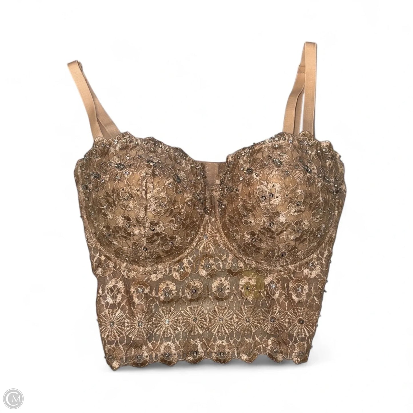 Bralette By Clothes Mentor In Gold, Size: L