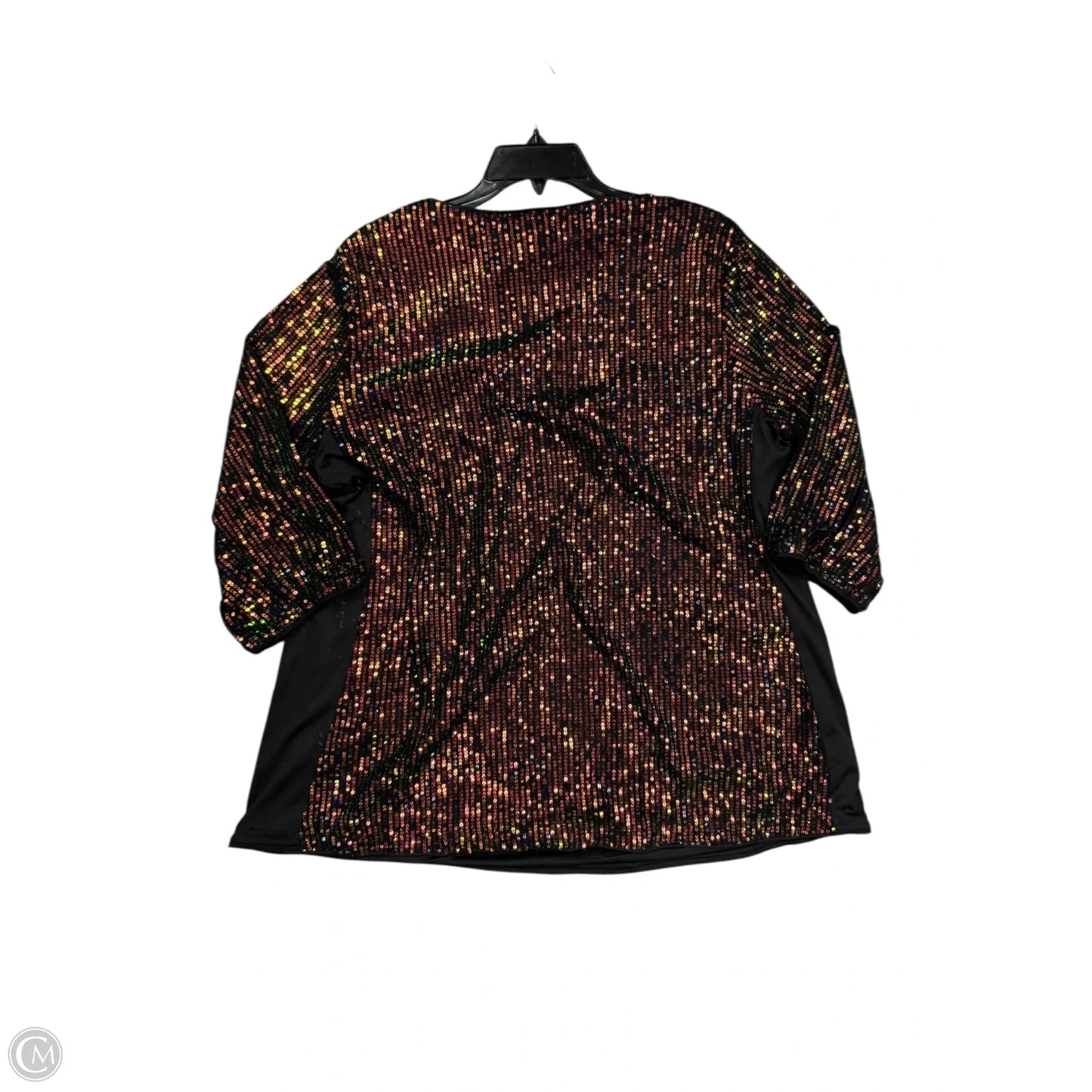 Blouse Long Sleeve By Bloomchic In Green, Size: 14