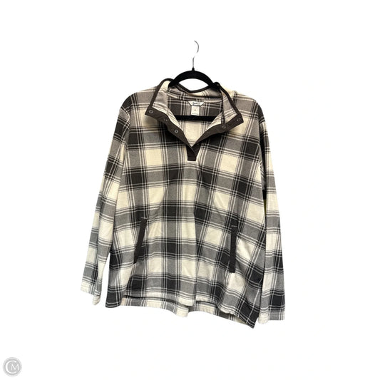 Top Long Sleeve By Duluth Trading In Brown & Cream, Size: Xl