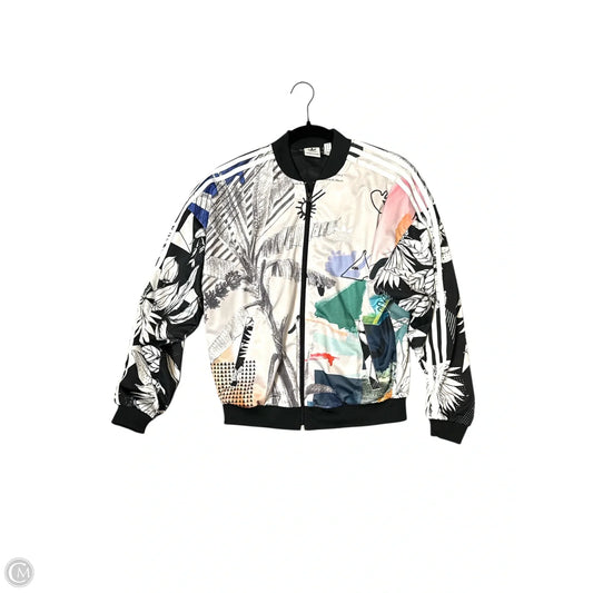 Athletic Jacket By Adidas In Animal Print, Size: Xs