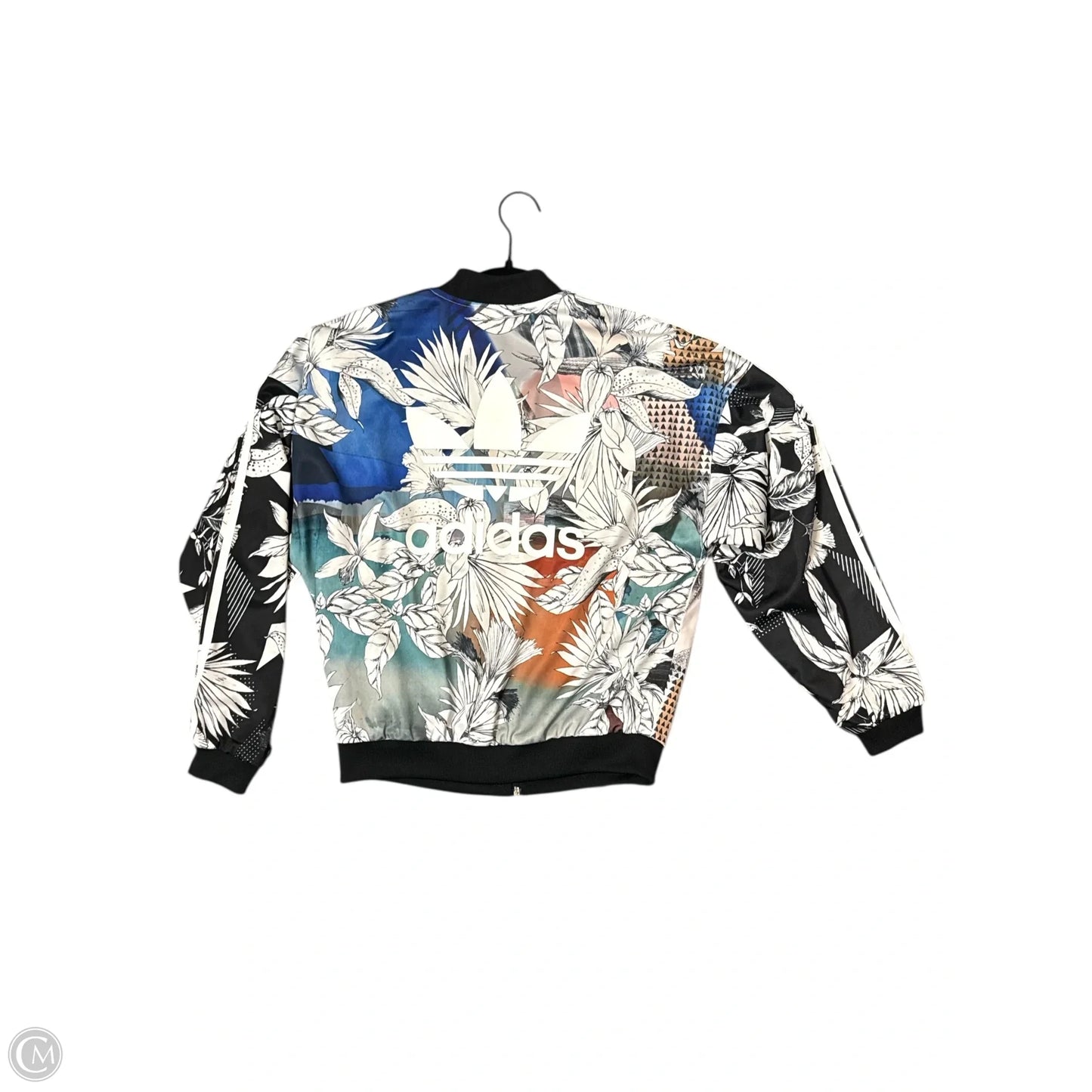 Athletic Jacket By Adidas In Animal Print, Size: Xs