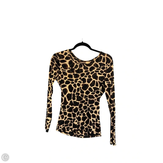 Blouse Long Sleeve By Adore In Animal Print, Size: M