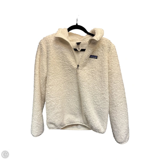 Sweatshirt Collar By Patagonia In Cream, Size: S