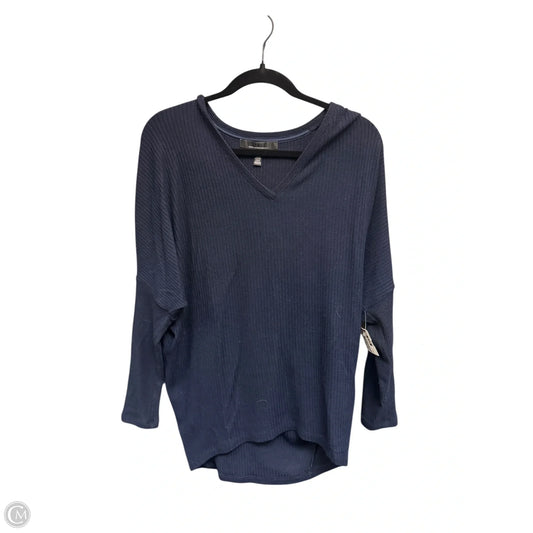 Top Long Sleeve By White House Black Market In Navy, Size: Xs