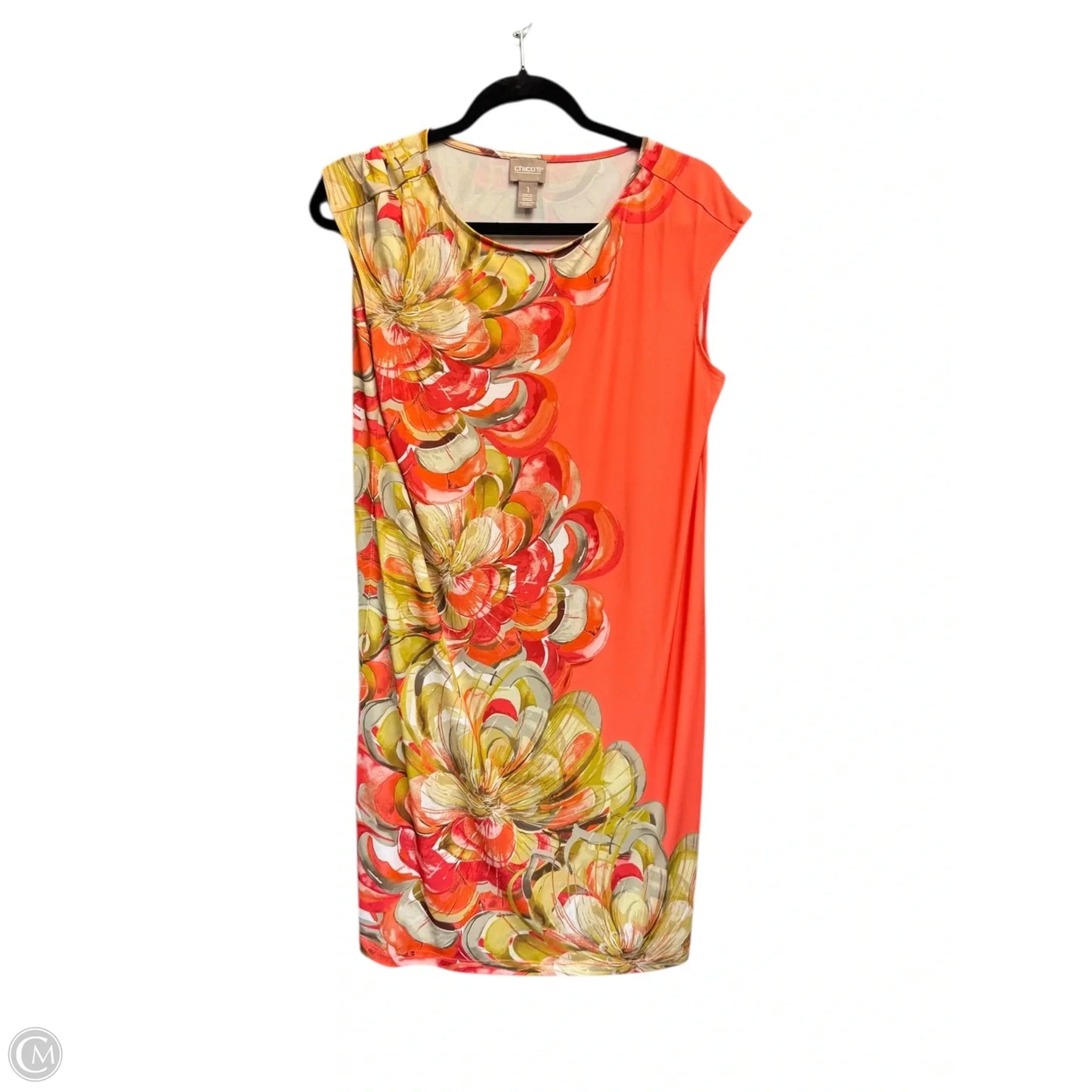 Dress Casual Midi By Chicos In Multi-colored, Size: M