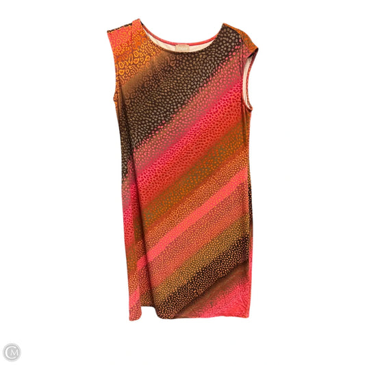 Dress Casual Midi By Chicos In Orange, Size: M