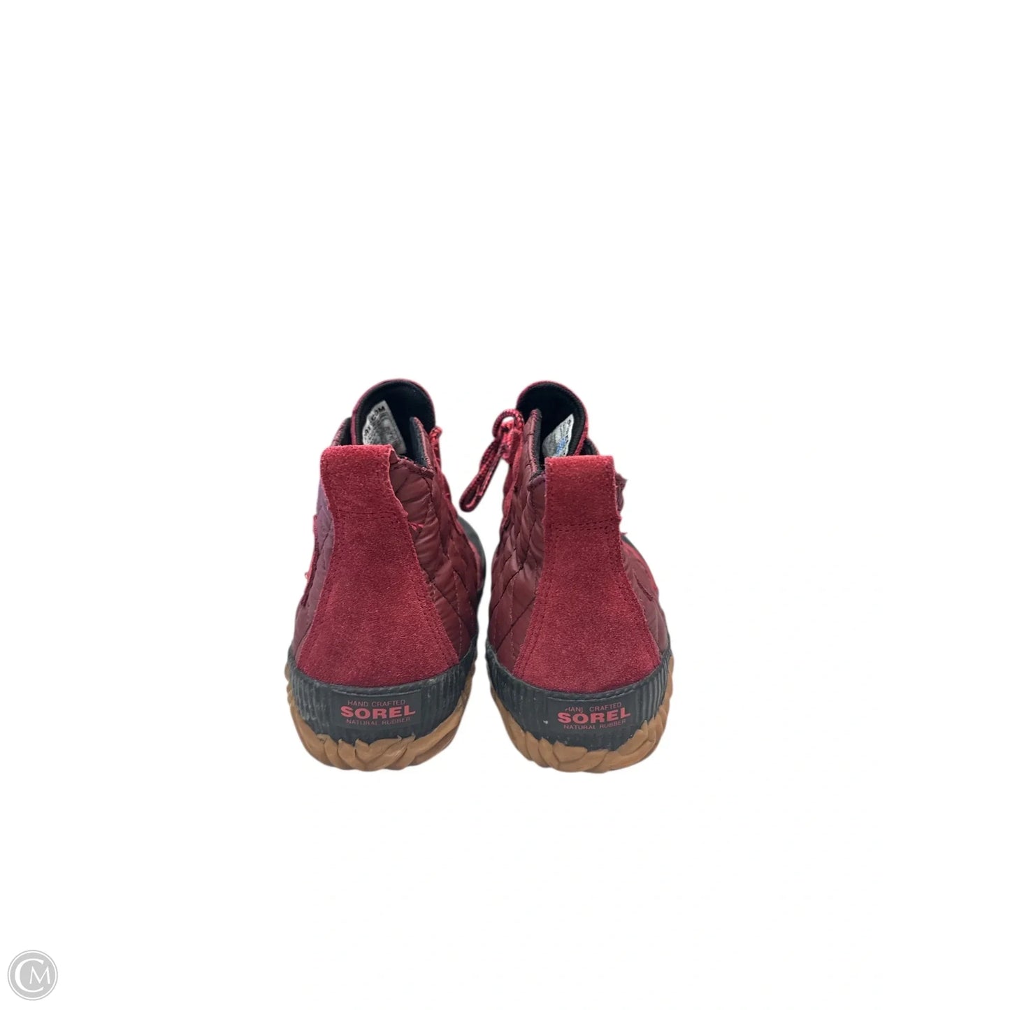 Boots Ankle Flats By Sorel In Black & Red, Size: 8