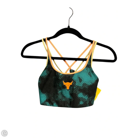 Athletic Bra By Under Armour In Black & Green, Size: S