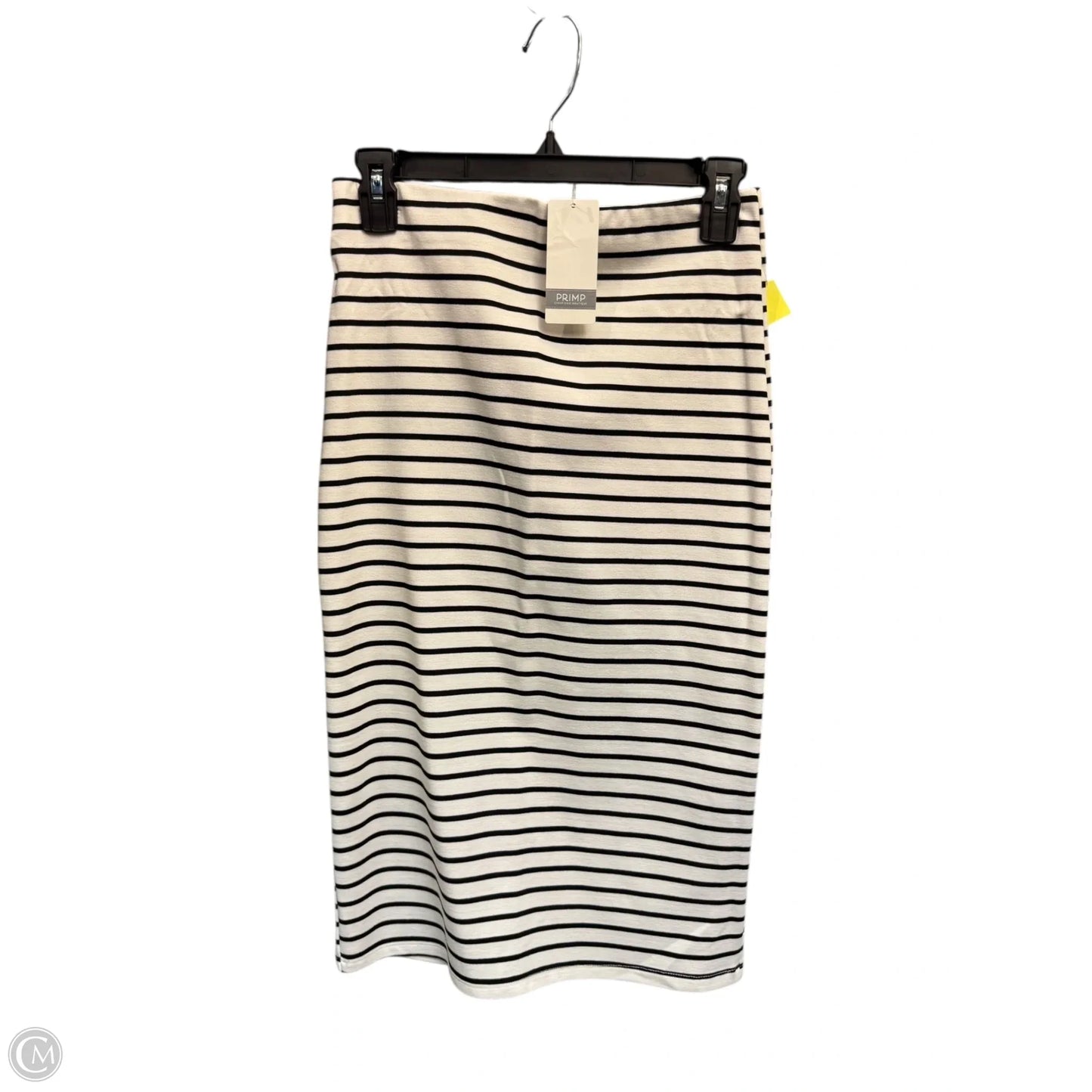 Skirt Midi By Wishlist In Striped Pattern, Size: L