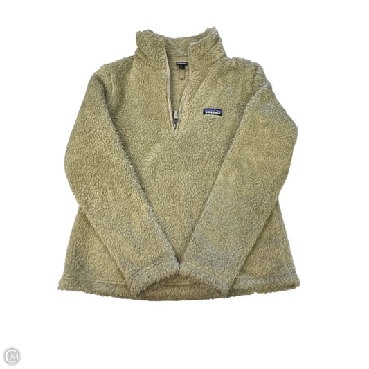 Athletic Top Long Sleeve Collar By Patagonia In Tan, Size: S