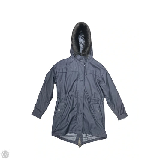 Coat Parka By Massimo Dutti In Navy, Size: S