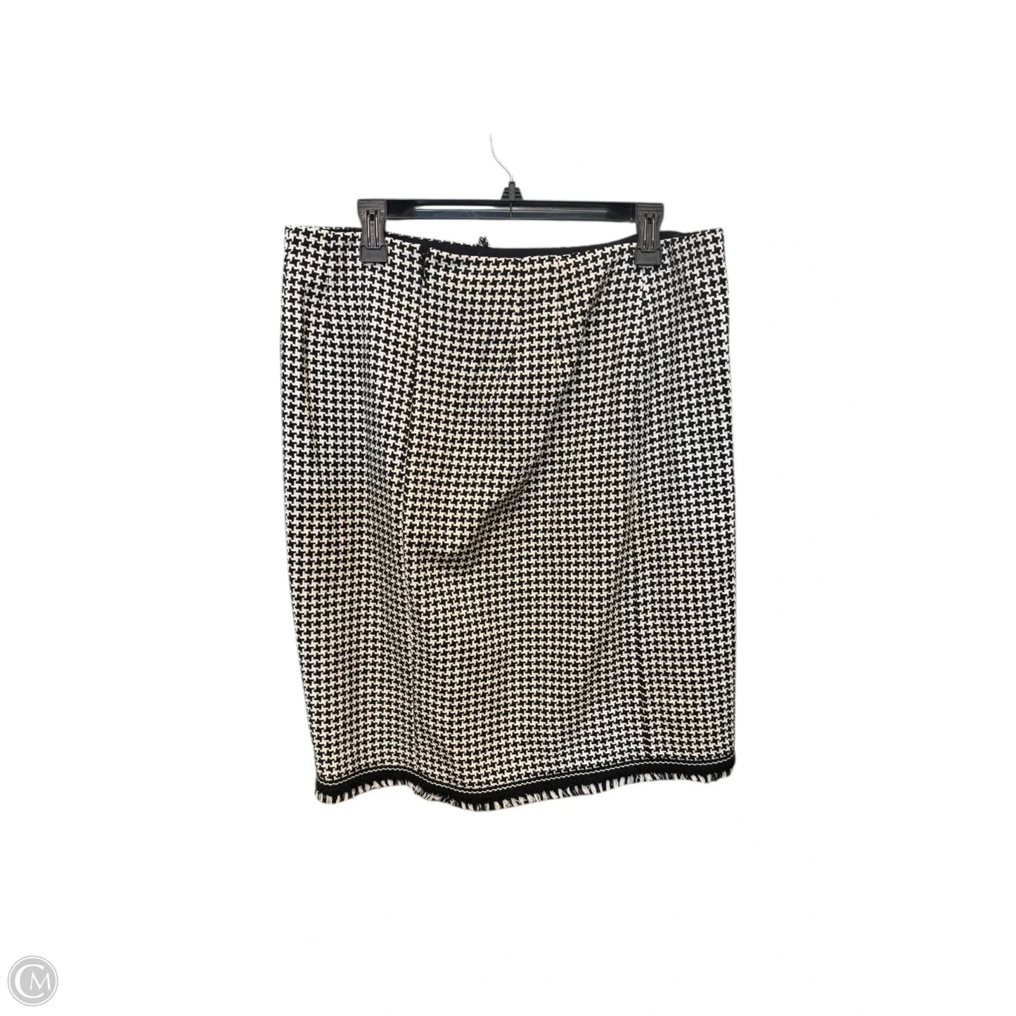 Skirt Midi By Talbots In Black & White, Size: 14