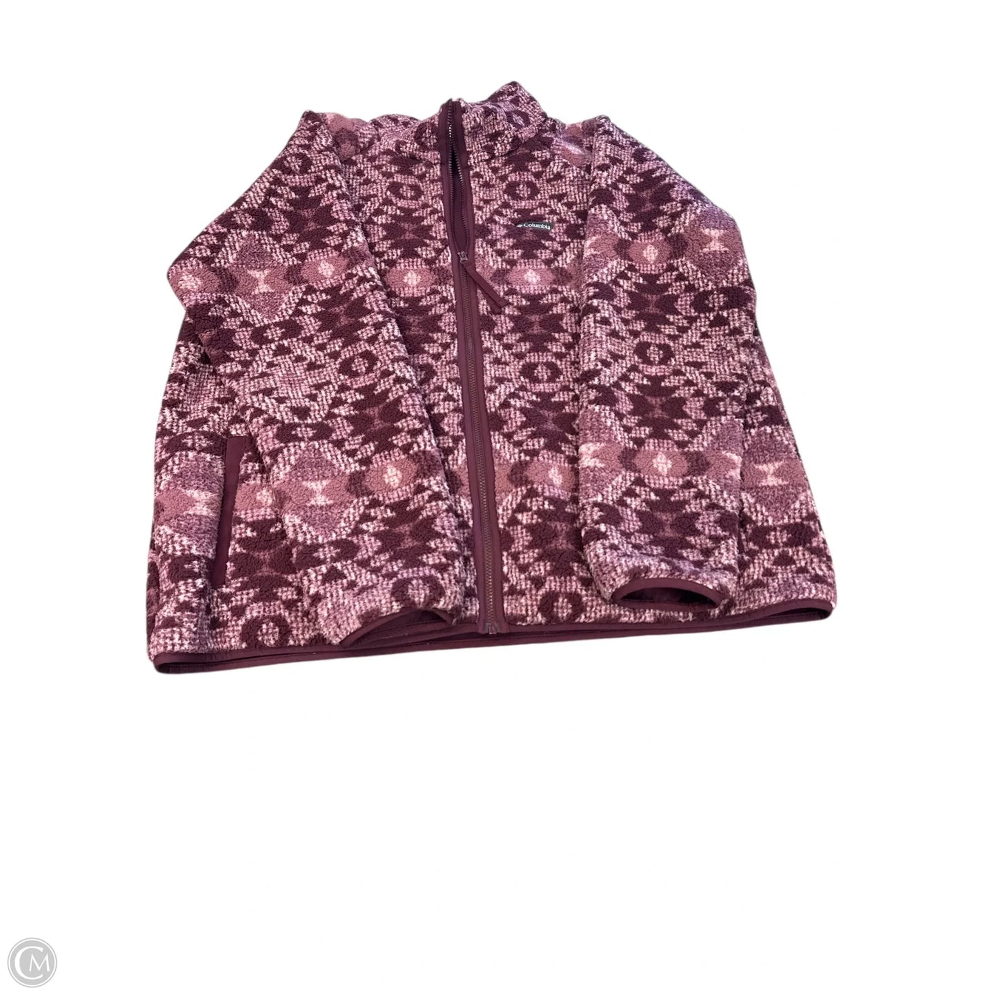 Jacket Fleece By Columbia In Mauve, Size: 3x