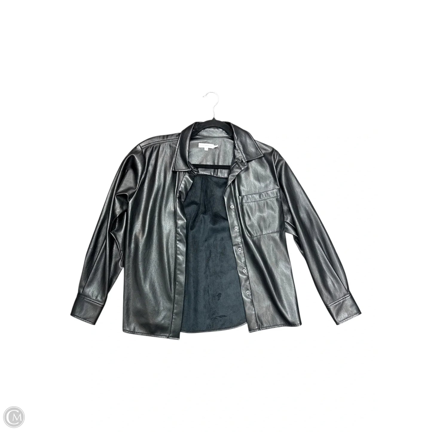 Jacket Leather By Good American In Black, Size: M
