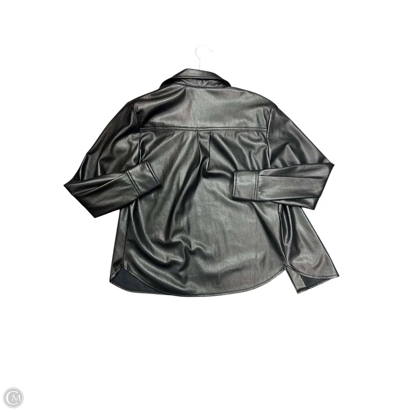 Jacket Leather By Good American In Black, Size: M