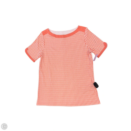 Top Short Sleeve By Chicos In Orange, Size: M