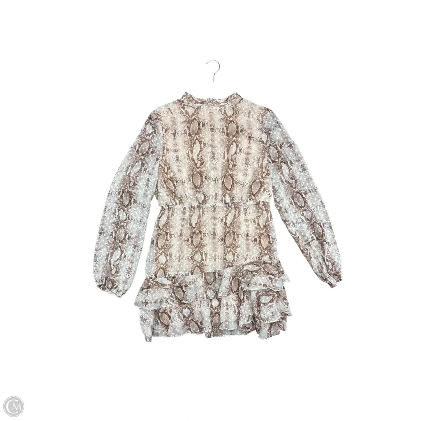 Dress Casual Short By Clothes Mentor In Snakeskin Print, Size: L