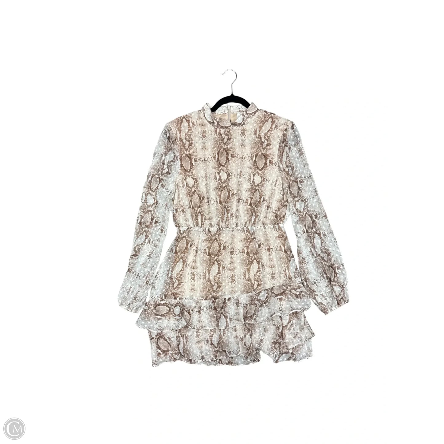 Dress Casual Short By Clothes Mentor In Snakeskin Print, Size: M