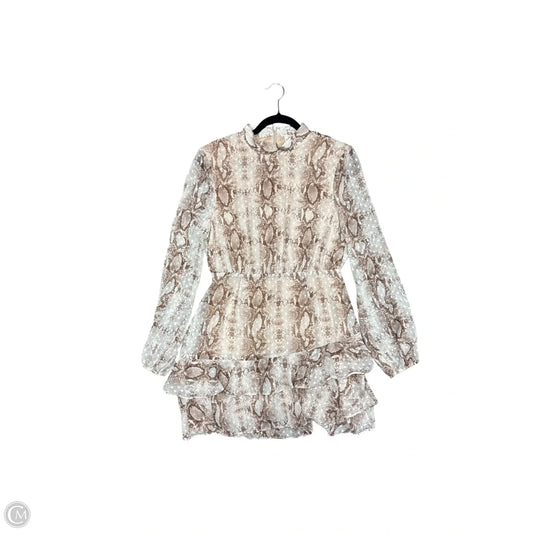 Dress Casual Short By Clothes Mentor In Snakeskin Print, Size: M