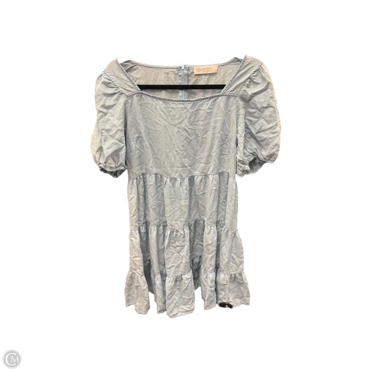 Dress Casual Short By Leela & Lavender In Blue, Size: L