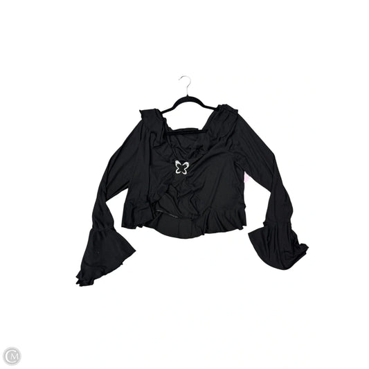 Top Long Sleeve By Clothes Mentor In Black, Size: 3x